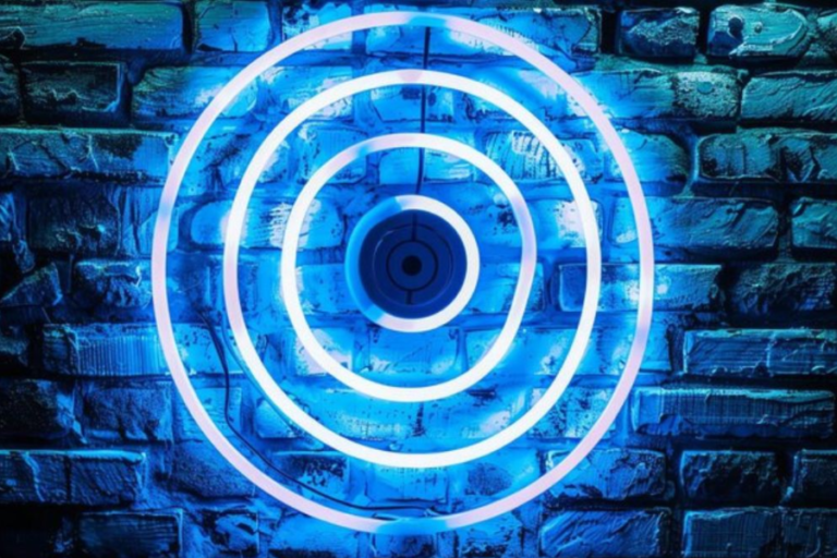 magic techno portal in wall